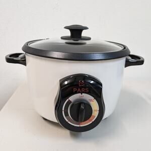 Pars Automatic Persian Rice Cooker Tahdig Rice Maker-White-5 Cup-USED-M86